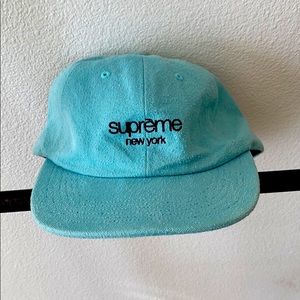 Supreme hat with leather strap